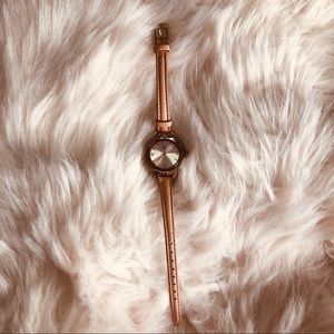 Rose gold/nude watch